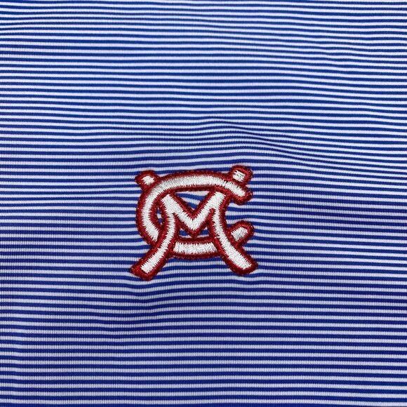 Footjoy Polo Shirt Mens Large Blue Red Pullover Performance Golf Casual - Picture 4 of 9